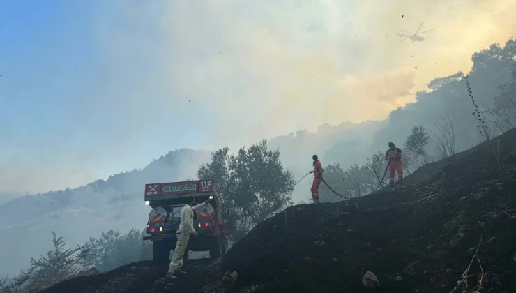 Çanakkale’de Orman Yangınına Havadan ve Karadan Müdahale