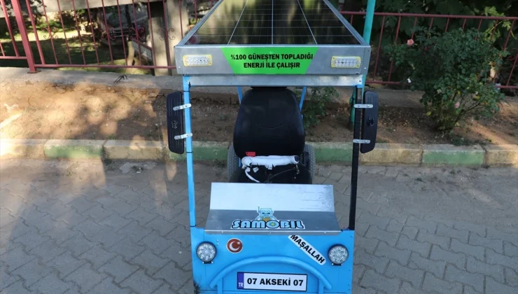 Akseki’de Güneş Enerjisiyle Çalışan Araç Yapan Öğrenci