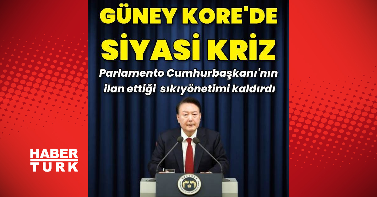 Güney Kore’de parlamento, sıkıyönetimin kaldırılmasını oylayarak kabul etti